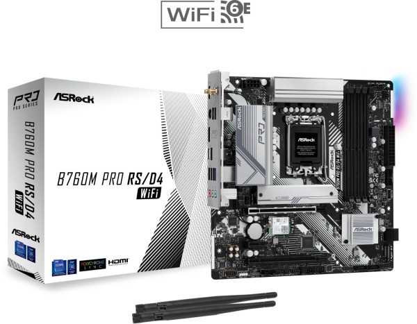 ASRock B760M Pro RS/D4 WiFi DDR4 Mainboard