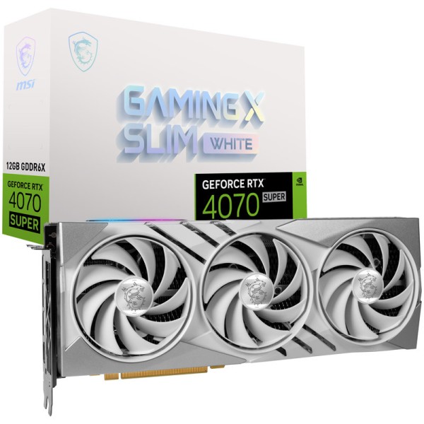 MSI GeForce RTX 4070 Super Gaming X Slim White 12G