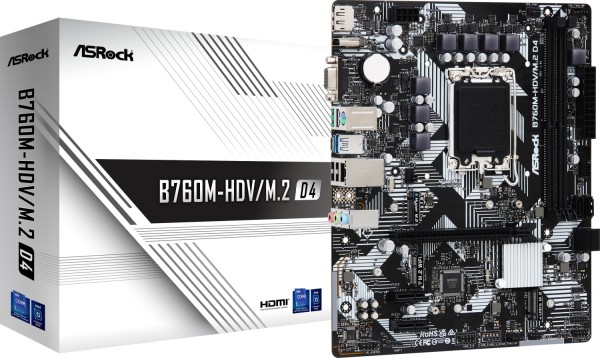 ASRock B760M-HDV/M.2 D4 DDR4 Mainboard