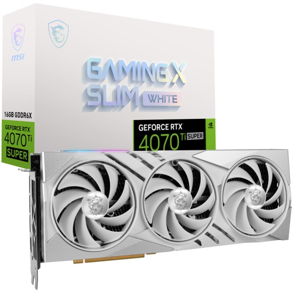 MSI GeForce RTX 4070 Ti Super Gaming X Slim White 16G