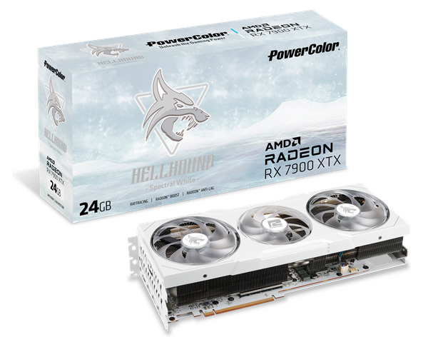 PowerColor Radeon RX 7900 XTX Hellhound Spectral White